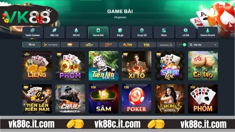 Điểm cộng của sảnh game bài VK88
