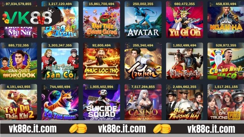 Nổ Hũ VK88 - Đón Nhận Cơ Hội Có Được Jackpot Siêu Khủng Nổ hũ VK88 cung cấp nhiều ưu đãi