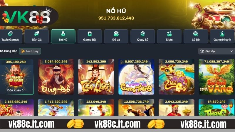 Nổ Hũ VK88 - Đón Nhận Cơ Hội Có Được Jackpot Siêu Khủng Nổ hũ VK88 nổi tiếng trên thị trường