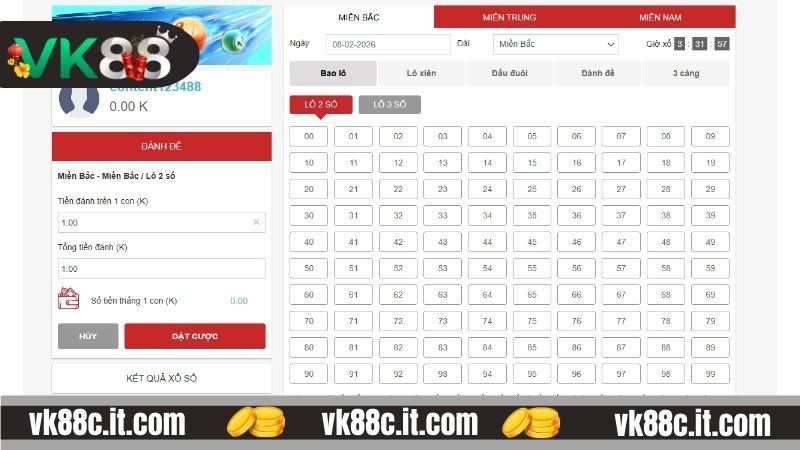 Lô Đề VK88 - Dự Đoán Con Số May Mắn Trúng Thưởng Khủng Phương pháp đặt cược với lô đề VK88