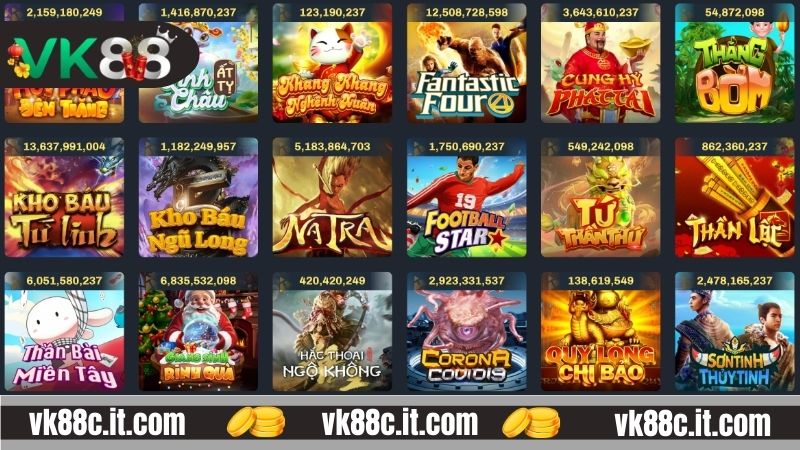 Nổ Hũ VK88 - Đón Nhận Cơ Hội Có Được Jackpot Siêu Khủng Siêu phẩm có mặt tại nổ hũ VK88